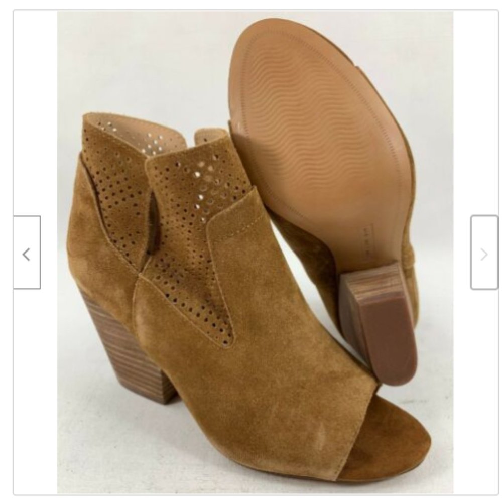 Ready Perforated Stack Heel Booties - image 3